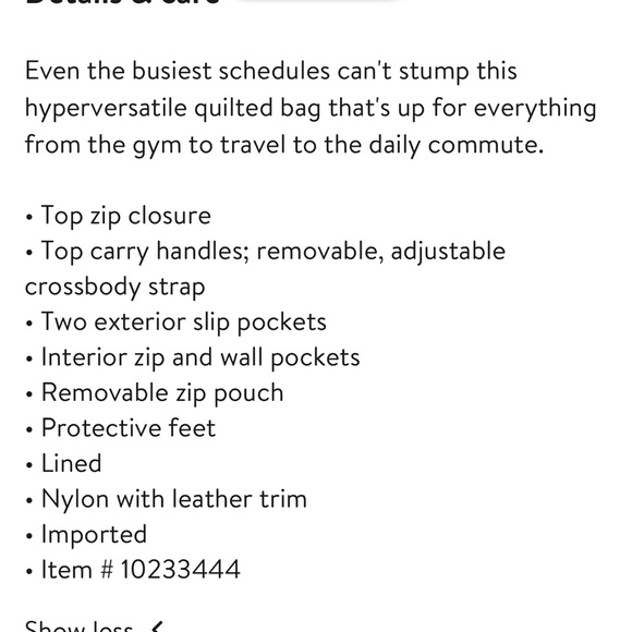 Wallace Black Quilted bag - Picture 3 of 3